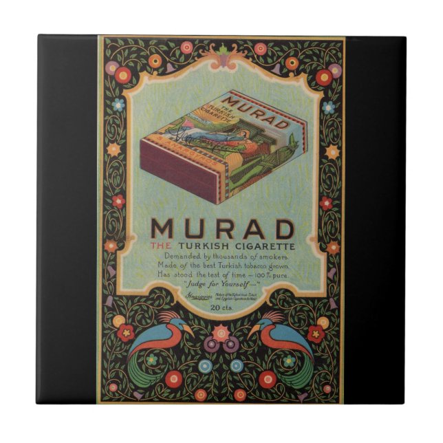 Murad Cigarettes ad Tile (Front)