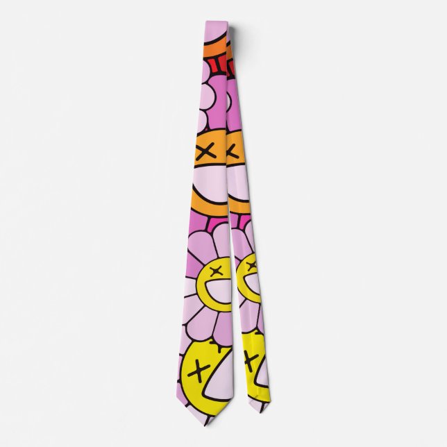 Murakami flowers tie (Front)
