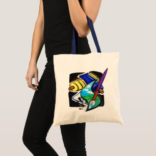 Mural Artist Graphic Design SUPPLIES PAINTS Tote Bag