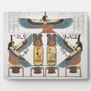 Mural from the Tombs of the Kings at Thebes, disco Plaque