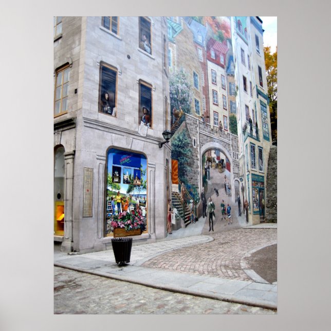 Mural in Quebec City Poster (Front)