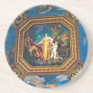 Mural in the Vatican Museum Coaster