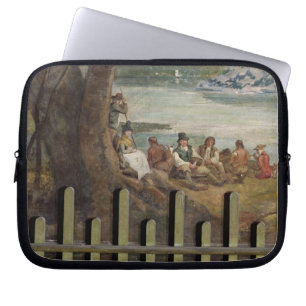 Mural painting from Drakelowe Hall, nr. Burton on Laptop Sleeve