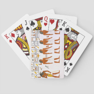 Murals from the Tombs of the Kings at Thebes, disc Playing Cards