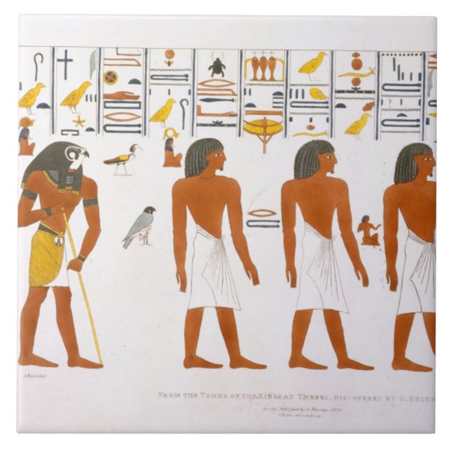 Murals from the Tombs of the Kings at Thebes, disc Tile (Front)