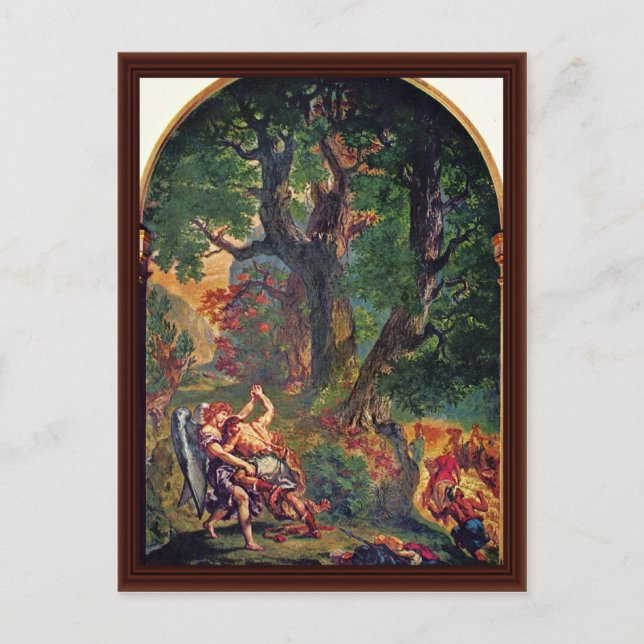 Murals Of Saint-Sulpice In Paris Chapel Postcard (Front)