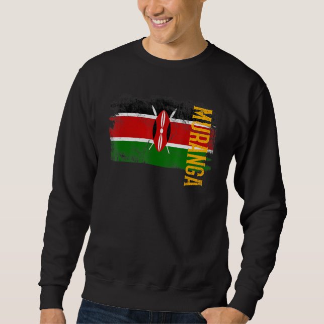 Muranga Kenya Flag For Kenyans Men Women Kids Sweatshirt (Front)