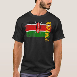 Muranga Kenya Flag For Kenyans Men Women Kids T-Shirt