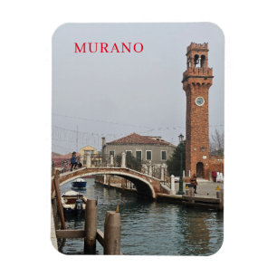 Murano Clock Tower view fridge magnet