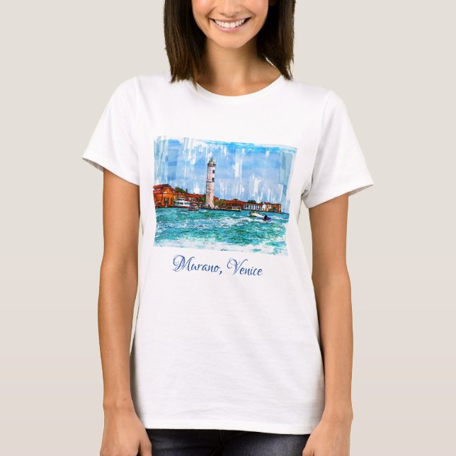 Murano Lighthouse, Venice, Italy. T-Shirt (Front)
