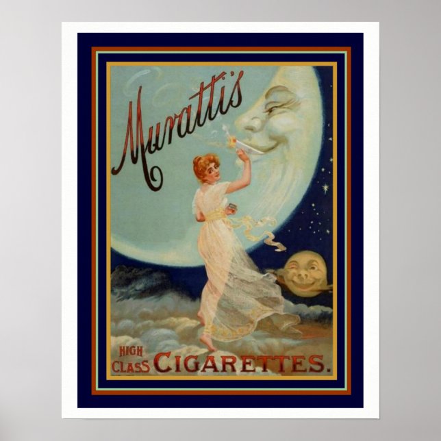 Murattis High Class Cigarets Ad 16 x 20 Poster (Front)