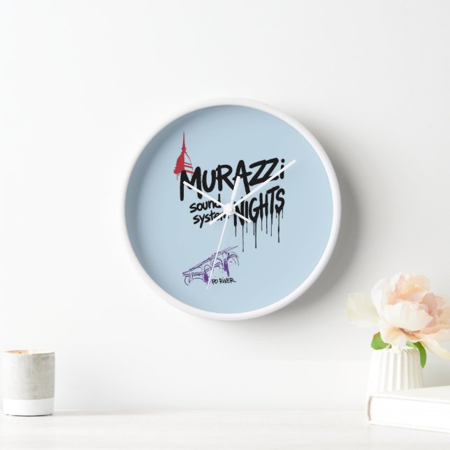 Murazzi Sound System Nights - Drip Spray Edition Clock (Home)