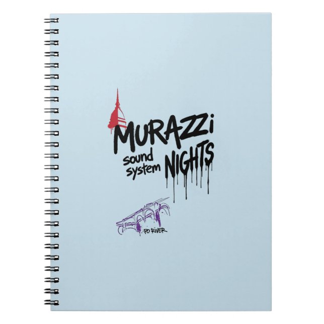 Murazzi Sound System Nights - Drip Spray Edition Notebook (Front)