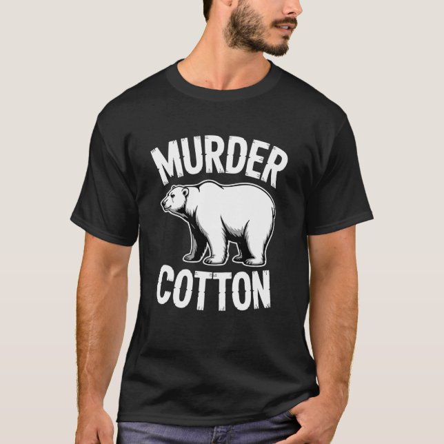 Murder Cotton Polar Bear T-Shirt (Front)