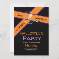 Murder Dinner Crime Tape Scene Halloween Birthday