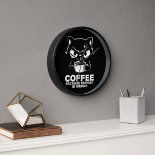 Murder is wrong clock