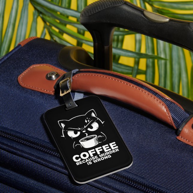 Murder is wrong luggage tag (Front Insitu 1)