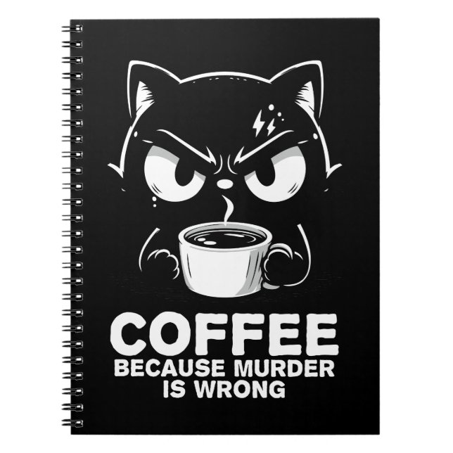 Murder is wrong notebook (Front)