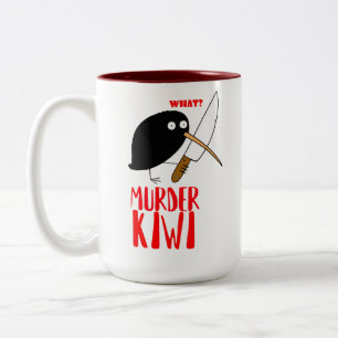 Murder Kiwi Two-Tone Coffee Mug