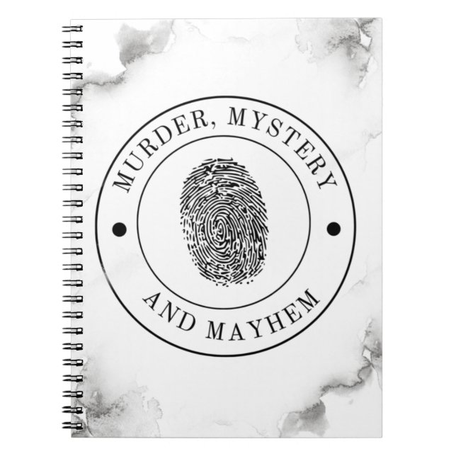 Murder Mystery and Mayhem Notebook (Front)