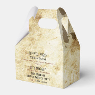 Murder Mystery Birthday Favour Box