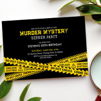 Murder Mystery Birthday Party with police tapes
