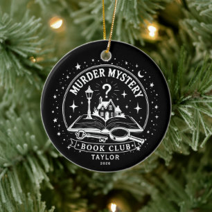 Murder Mystery Book Club Ornament