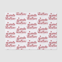 Murder mystery crime fan cold case blood wrapping