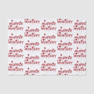 Murder mystery crime fan cold case blood wrapping  tissue paper