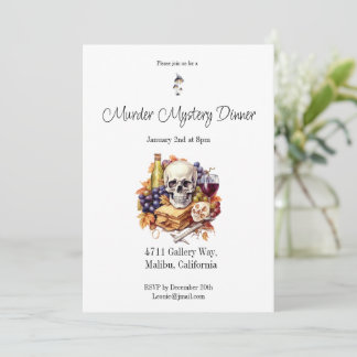 Murder Mystery Dinner Invitation
