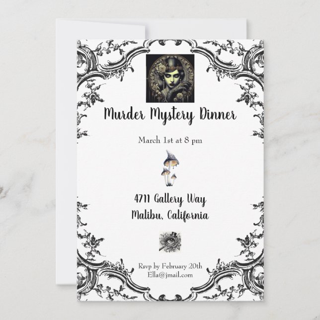 Murder Mystery Dinner Invitation (Front)