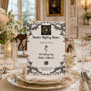 Murder Mystery Dinner Invitation