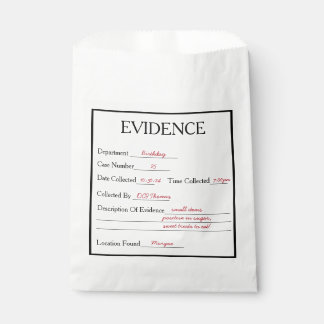 Murder Mystery Evidence Favour Bags