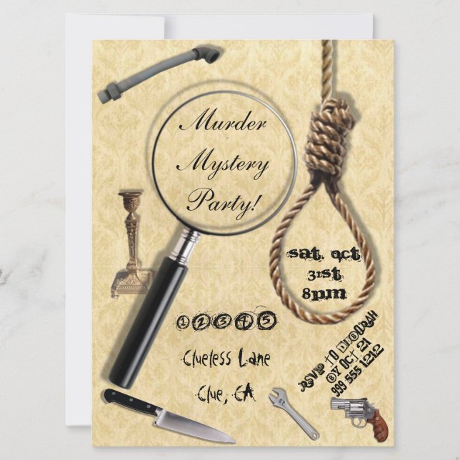 Murder Mystery Party Invitations (Front)
