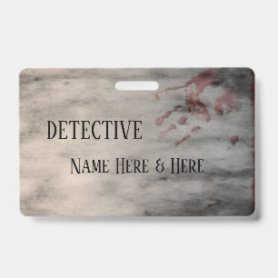 Murder Mystery Party Name ID Badge
