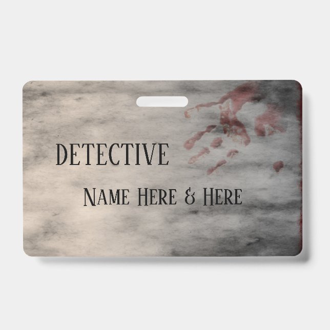 Murder Mystery Party Name ID Badge (Front)