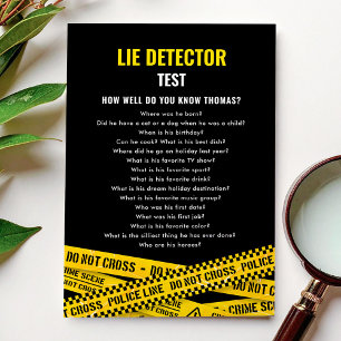 Murder Mystery Party Quiz with Crime Scene Tapes Invitation