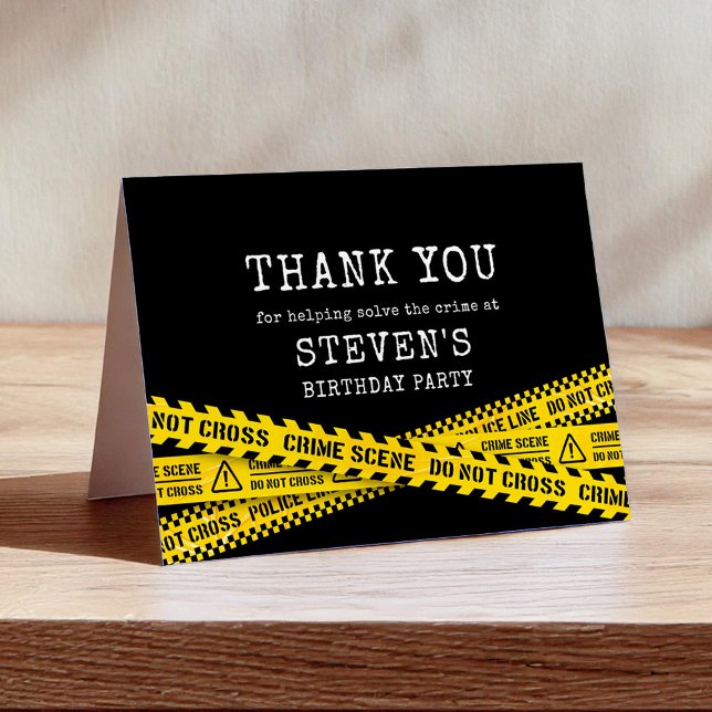 Murder Mystery Party Thank You Card (Creator Uploaded)