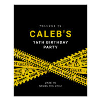 Murder mystery Party welcome sign