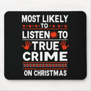 Murder Mystery Podcast Christmas - Most Likely To Mouse Pad
