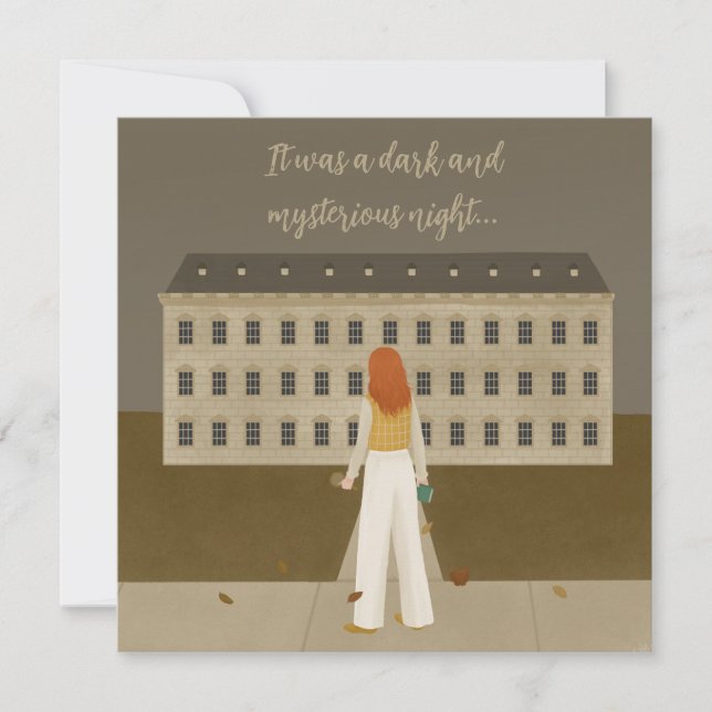 Murder Mystery Themed Party  Invitation (Front)