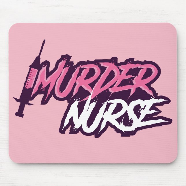 Murder Nurse Mousepad - Pink (Front)