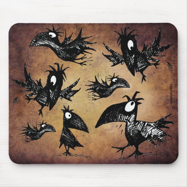 Murder of Crows Mouse Pad (Front)