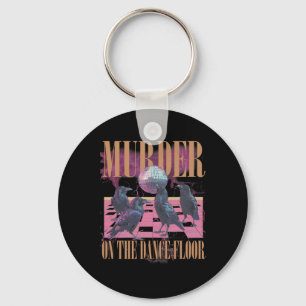 Murder On The Dance Floor Crow Dancing Disco Hallo Key Ring