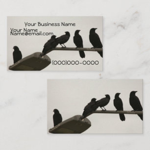 Murder on the street light business card