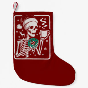 Murder Shows Friends Horror Tee Skeleton Christmas Small Christmas Stocking