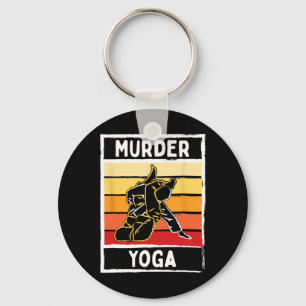 Murder Yoga Bjj Martial Arts Judo Martial Arts Kar Key Ring