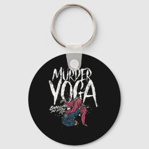 Murder Yoga Funny Brazilian Jiu Jitsu Wrestling Di Key Ring