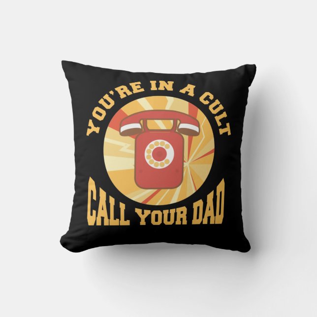 Murderino Cult Call Your Dad True Crime Cushion (Front)
