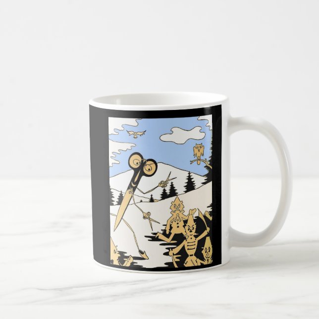  murderous scissors coffee mug (Right)